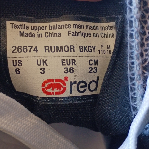 Red Marc Ecko Rumor fashion sneakers size 6 for women - Picture 11 of 13